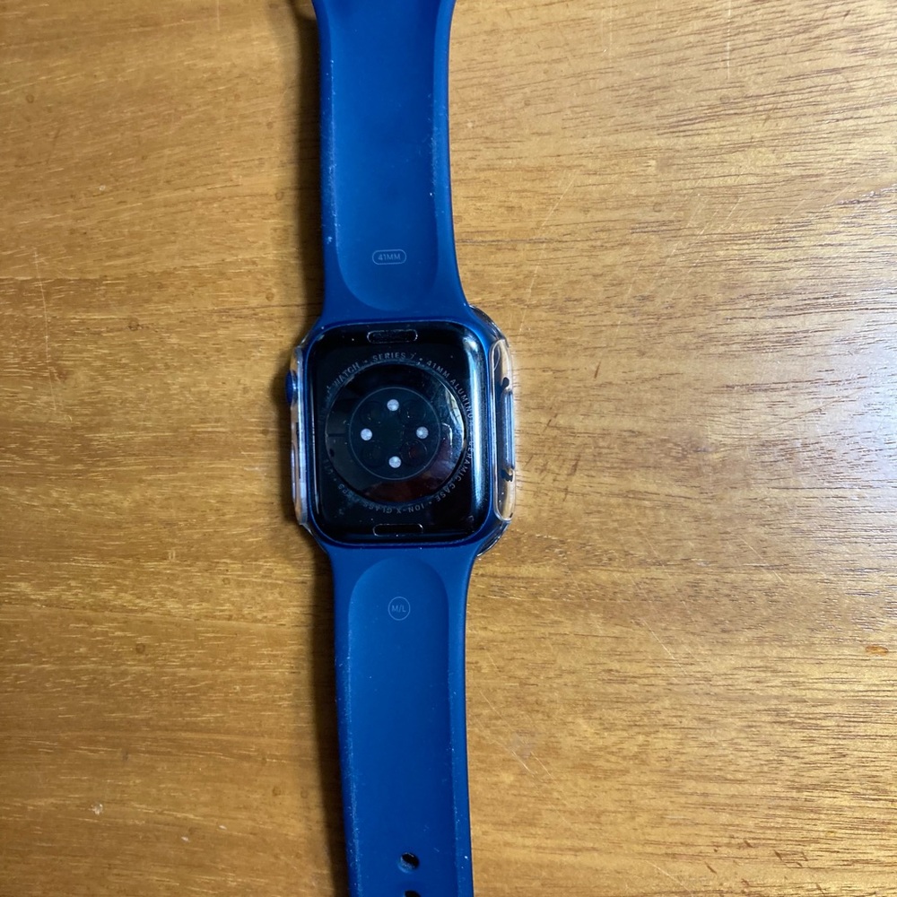 Apple Watch Series 7 GPS + Cellular ,Abyss Blue case + 41mm and 45mm bands - Picture 10 of 11